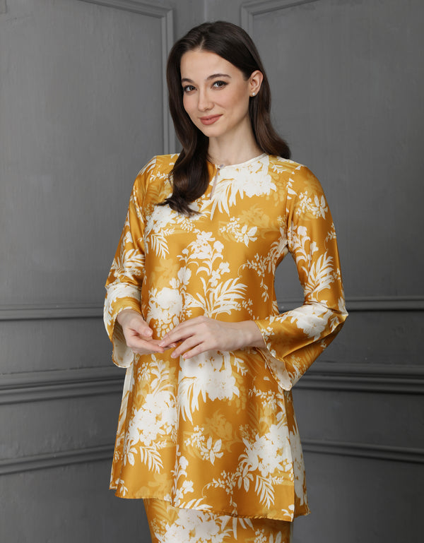BAJU KURUNG PAHANG MODEN DASHA (MUSTARD GOLD)